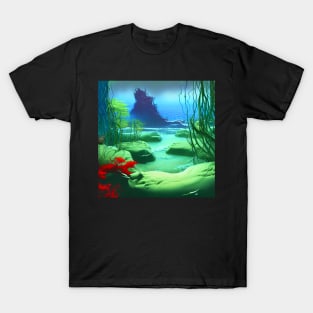 Fantasy Imaginary Seascape, Amazing Nature T-Shirt